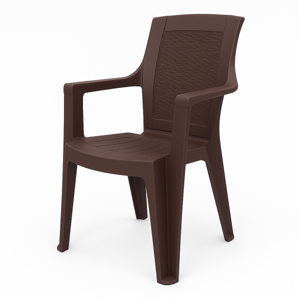 Стілець садовий Мілан пластик Шоколад (31919413)