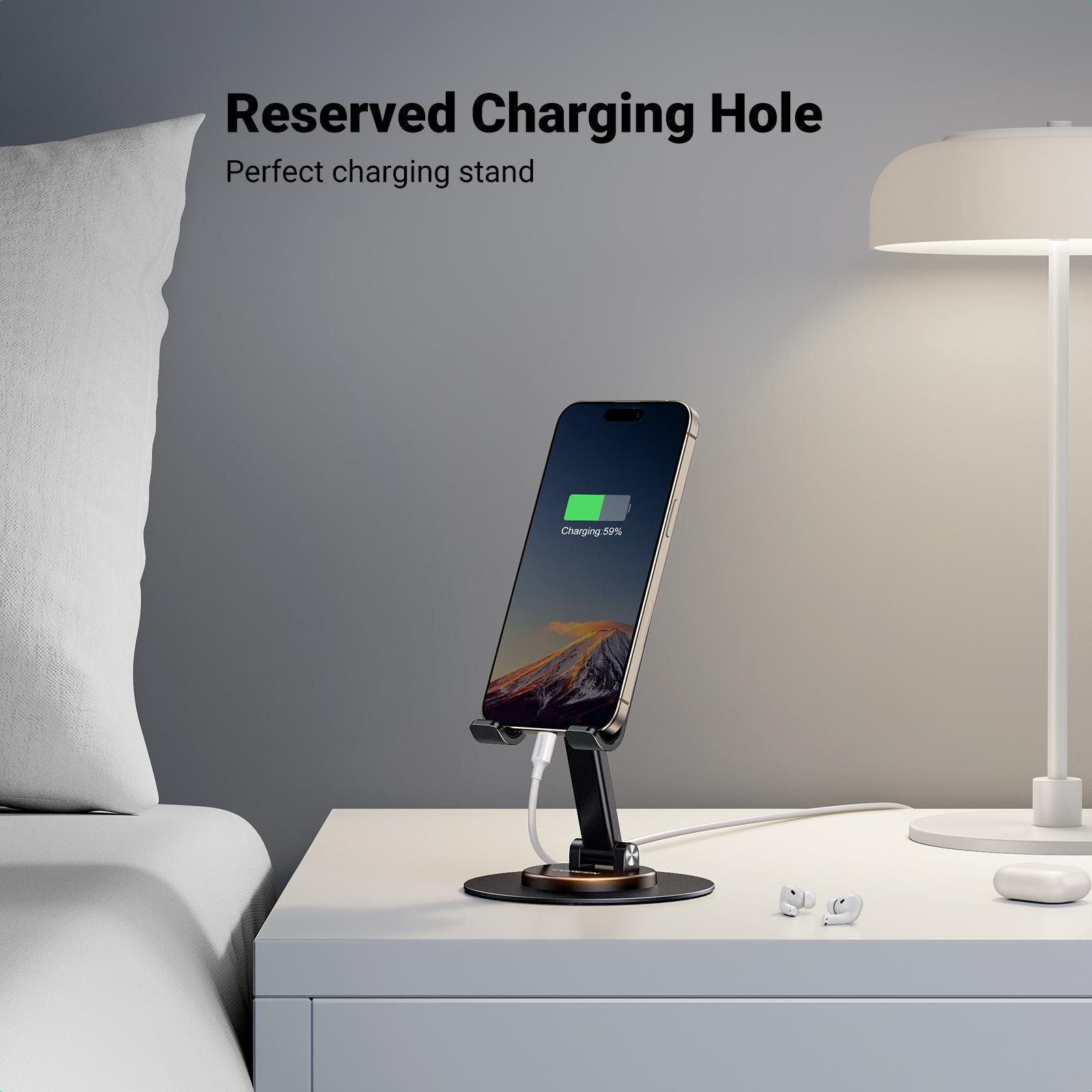 Подставка для телефона/планшета UGREEN 360° до 20 см Черный (35152) - фото 6 Подставка для телефона/планшета UGREEN 360° до 20 см Черный (35152) - фото 6