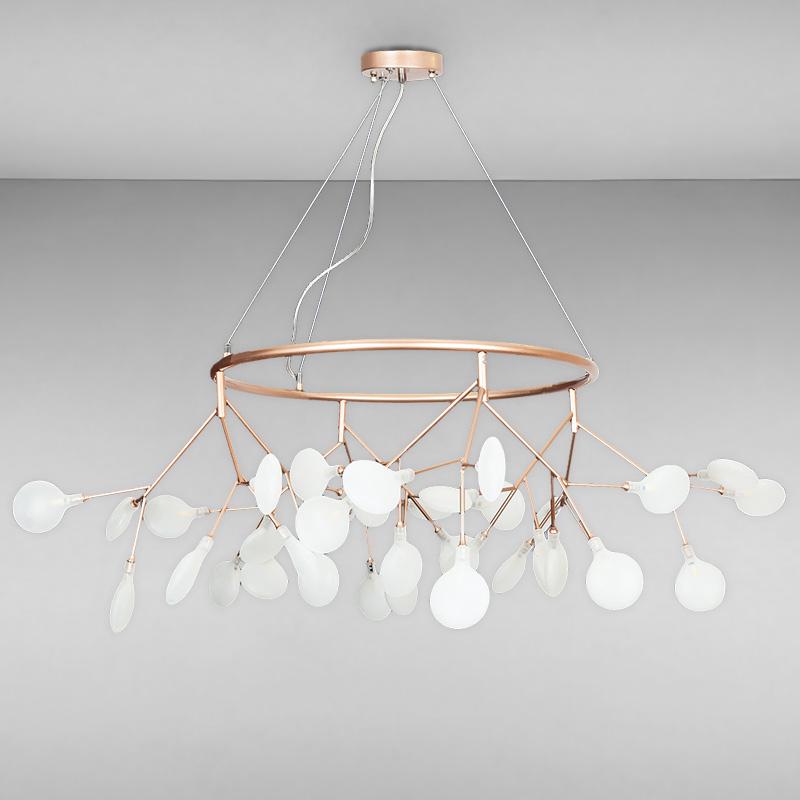 Люстра підвісна Light House LS-15231-36 RS+WH на тридцять шість ламп Рожеве золото/Білий