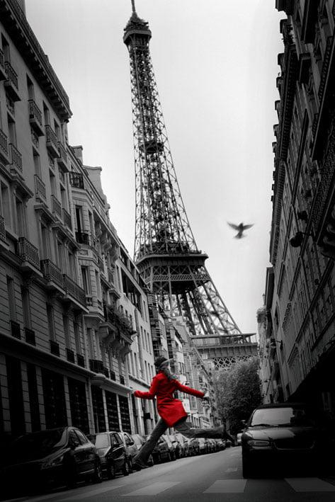 Постер плакат Париж/Paris La Veste Rouge 61x91,5 см