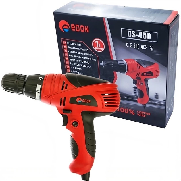 Шуруповерт мережевий Edon DS-450 (32926094)