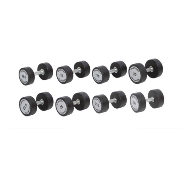Гантельний ряд Technogym TG 12,5-30 кг 8 пар/340 кг (35366215) Гантельний ряд Technogym TG 12,5-30 кг 8 пар/340 кг (35366215)