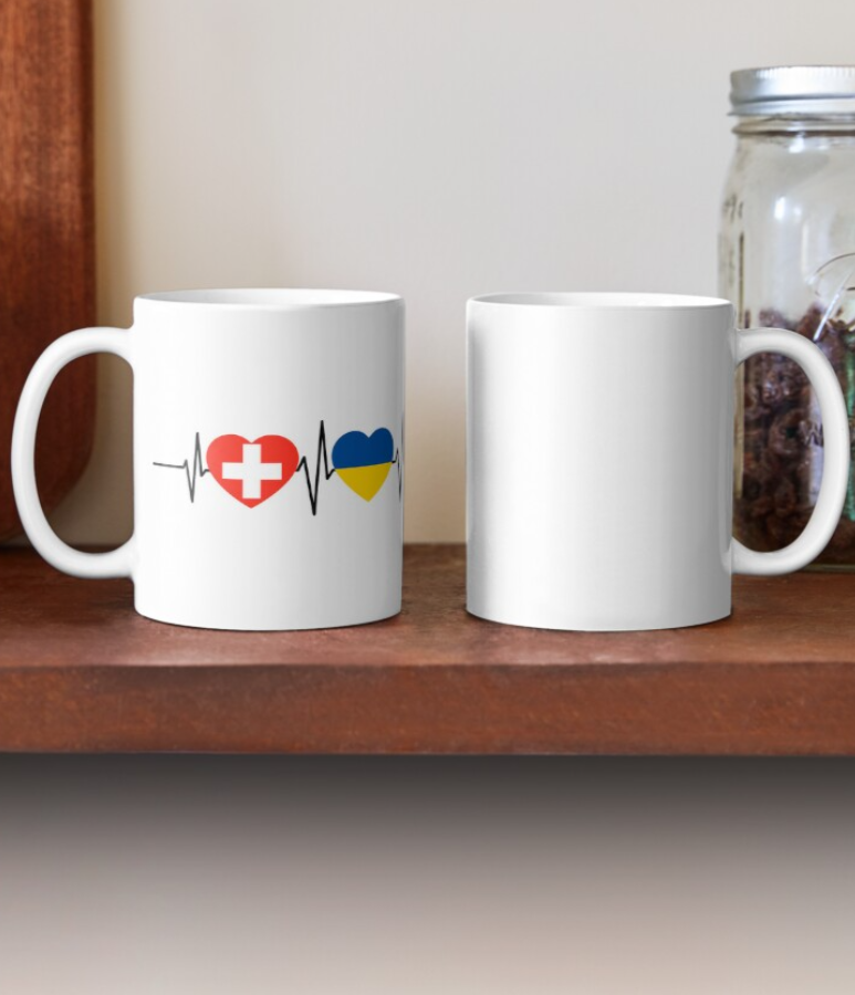 Чашка керамическая с принтом Switzerland Ukraine 330 мл Белый (УКР330Ч) - фото 2 Чашка керамическая с принтом Switzerland Ukraine 330 мл Белый (УКР330Ч) - фото 2