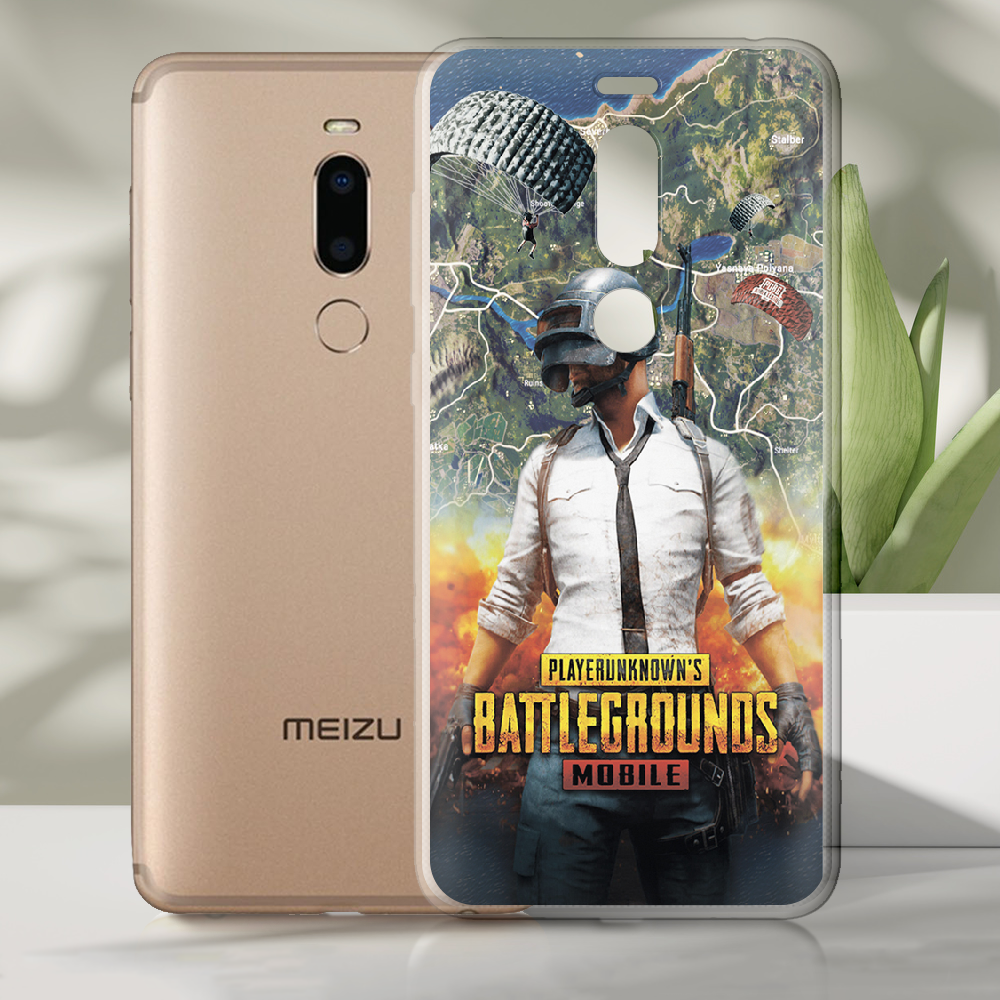 Чехол Boxface Meizu M8 PUBG Mobile Прозрачный силикон (35852-up2309-35852) - фото 2