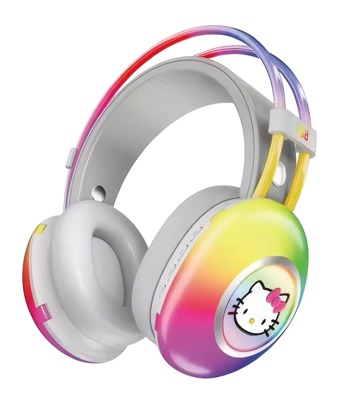 Наушники беспроводные PG-706H для детей от 5 лет с LED-подсветкой, регулировкой громкости и шумоподавлением 90 дБ (opt-102933)