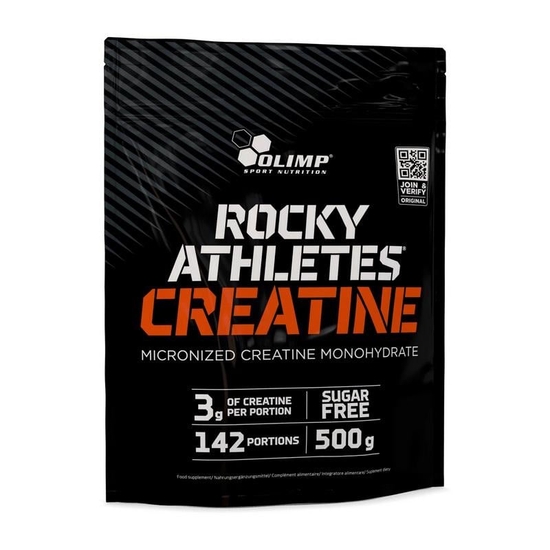 Креатин моногидрат мікронізований с магнієм і B6 Olimp Rocky Athletes Creatine 500 г Без вкуса