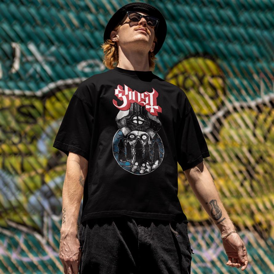 Футболка унисекс Ghost Papa Warriors 2XL Черный (32700673)