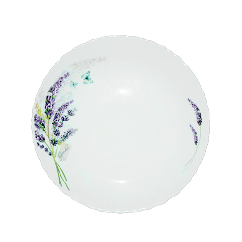 Тарелка S&T Лаванда 25,4 см Белый (ST30072-1065)