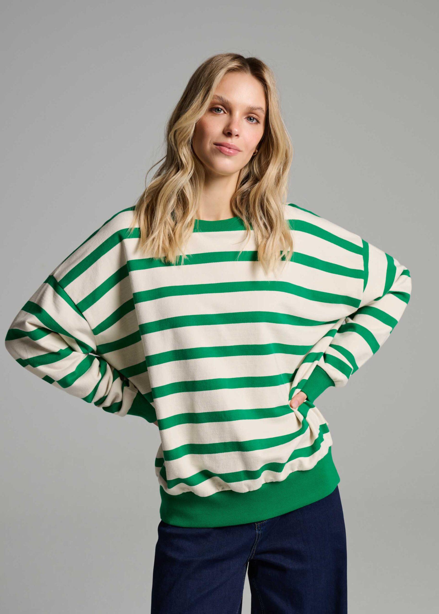 Світшот жіночий Diverse CILLA L Біло-зелений (5905384120021) Світшот жіночий Diverse CILLA L Біло-зелений (5905384120021)