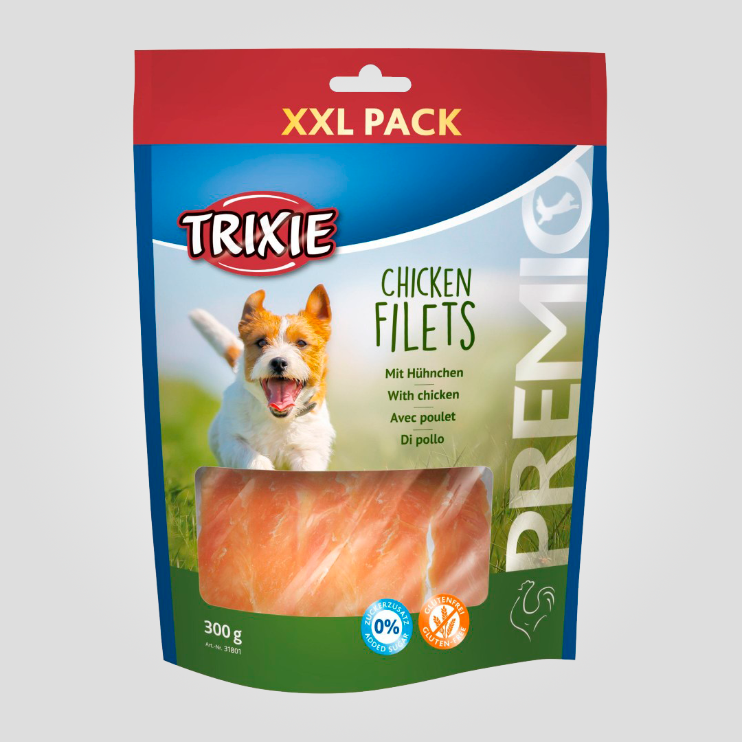 Лакомство для собак Trixie Premio Chicken Filets XXL с куриной грудкой 300 г (20505458)