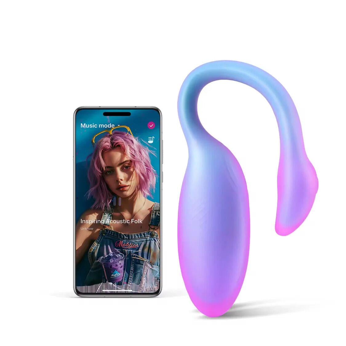 Смарт-віброяйце Magic Motion Flamingo Max Blue 2в1 віброяйце та тренажер Кегеля (SX3227)