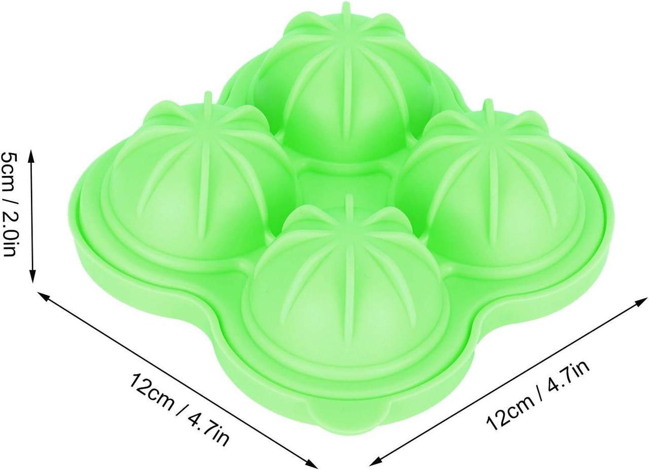 Форма для льоду Куля 4 комірок силіконовий салатовий (НР051592) - фото 4 Форма для льоду Куля 4 комірок силіконовий салатовий (НР051592) - фото 4