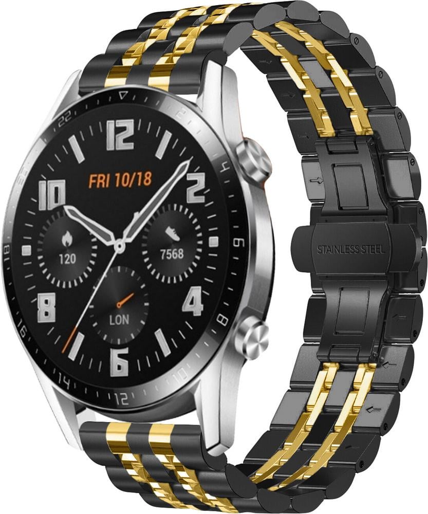 Браслет металлический Spinye Line для Huawei Watch GT 2 46 мм Black Gold (28971-02)