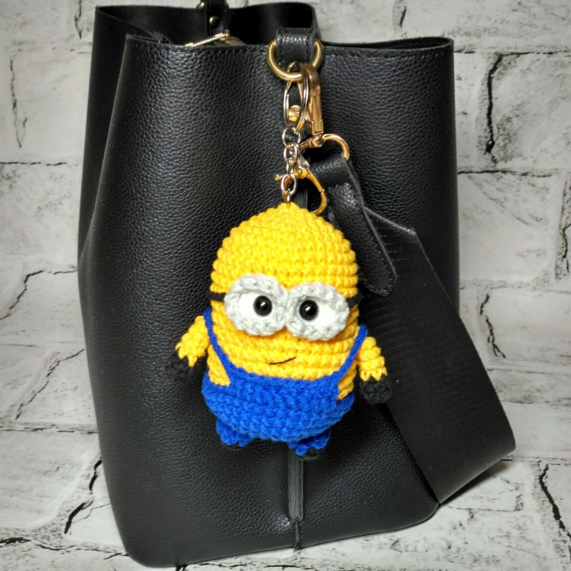 Брелок Мужская игрушка вязаная ручной работы Hand Made амигуруми 11х6 см (218-5)