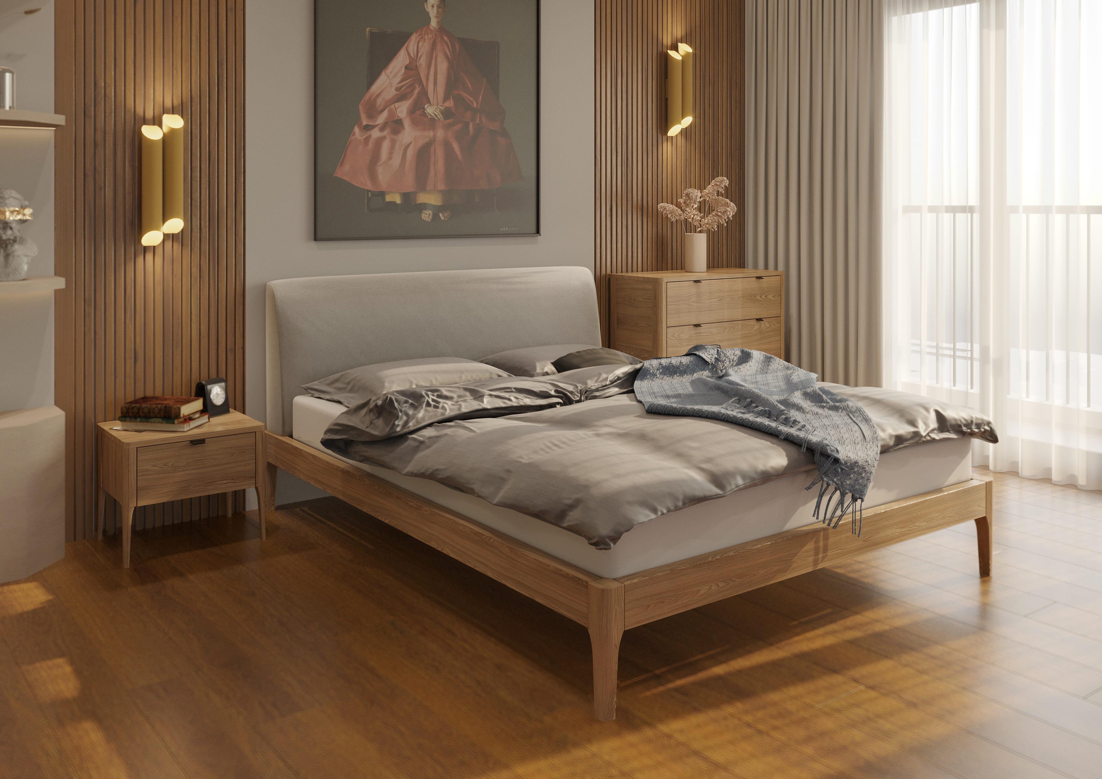 Кровать деревянная Artwood Амстердам 160х200 см Ясень (37370270)