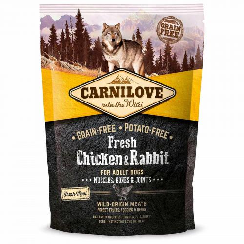 Корм для взрослых собак сухой Carnilove Dog Fresh Chicken & Rabbit for с курицей и кроликом 1,5 кг (170867)