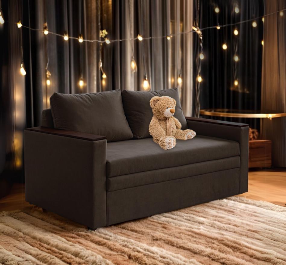 Диван мягкий Tobi Sho Kubus-140 прямой раскладной велюр 1800х800х1000 мм Коричнево-серый - фото 4 Диван мягкий Tobi Sho Kubus-140 прямой раскладной велюр 1800х800х1000 мм Коричнево-серый - фото 4