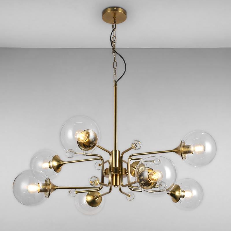 Люстра-молекула підвісна Light House LS-17077-8 BRZ+CL Бронзовий (16235)