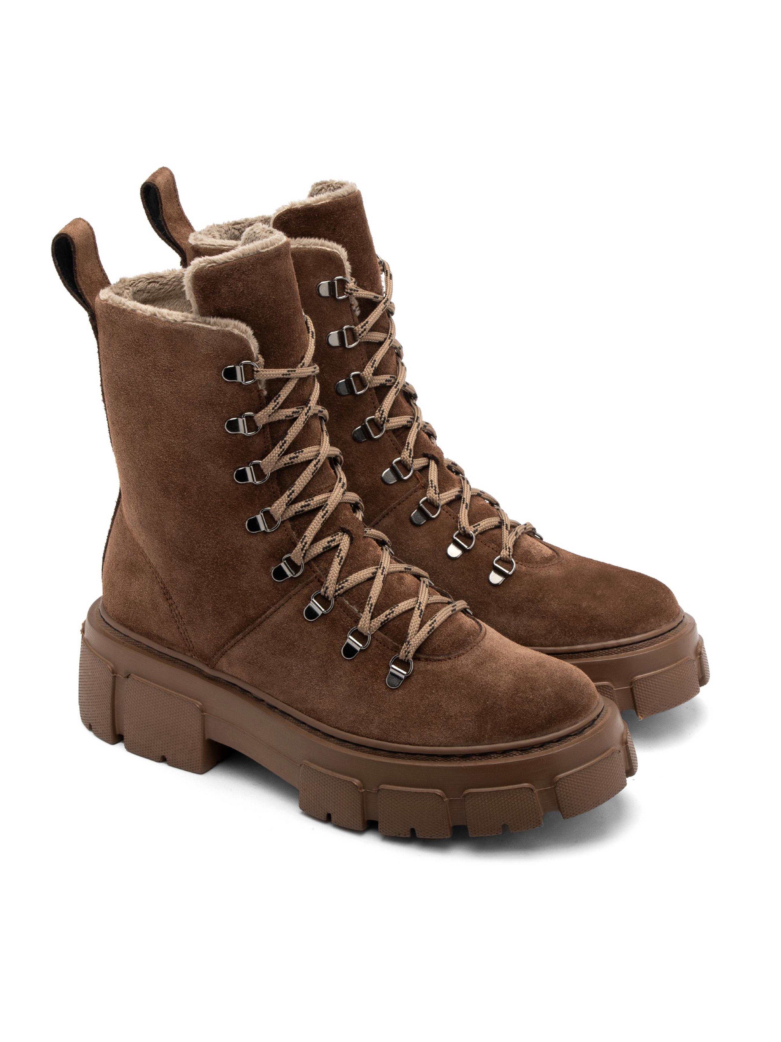 Ботинки берцы женские замшевые RYLKO р. 39 Коричневый (2XUN7_V_ _2TA)