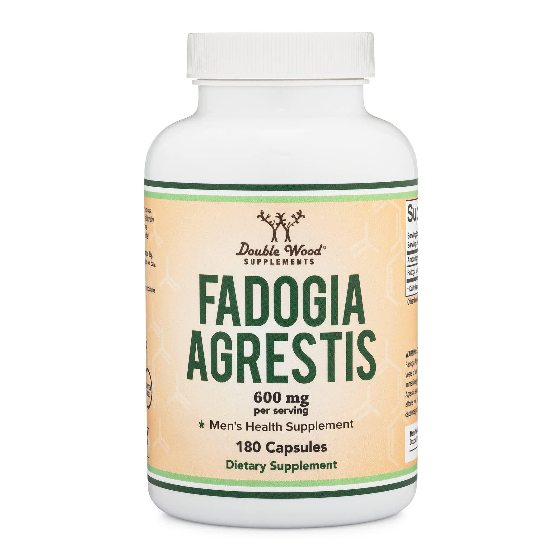 Добавка Double Wood Fadogia Agrestis Extract 10:1 600 mg 180 капсул