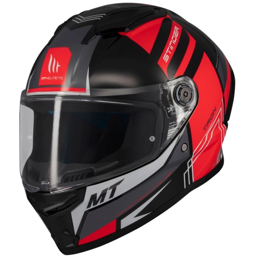 Мотошлем MT HELMETS STINGER 2 Tron B15 S Gloss Red (46631)
