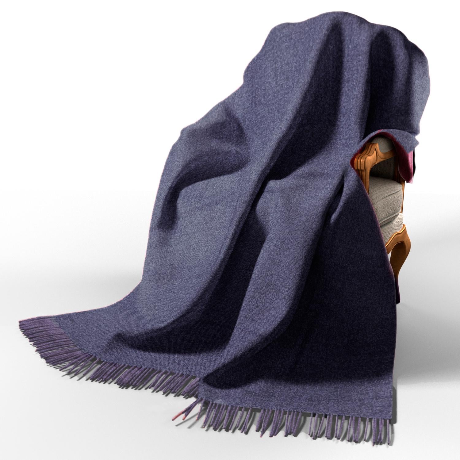 Плед шерстяной Love You Палермо 140x200 см Синий (4475)