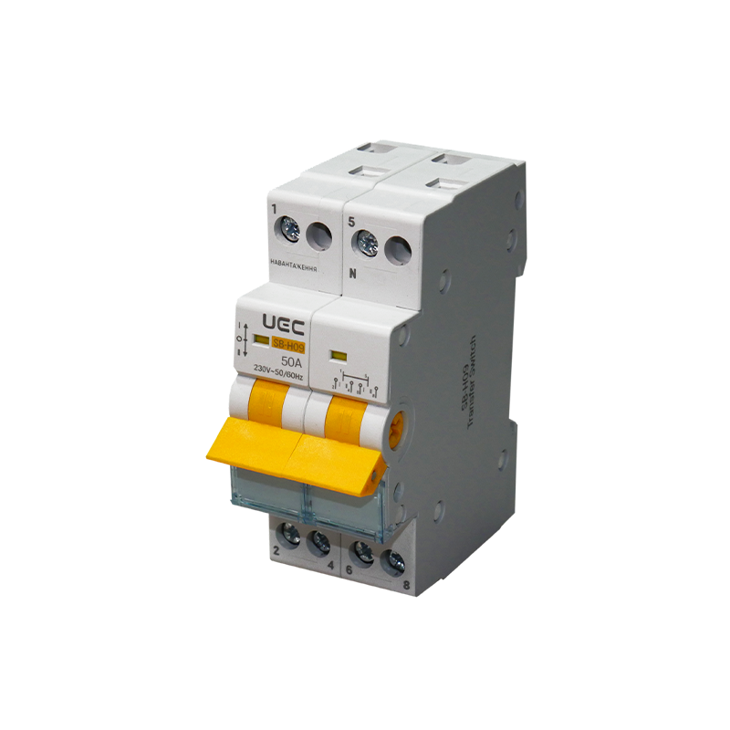 Выключатель-разъединитель UEC SB-H09-63 1-0-2 2P 50А 400В трехпозиционный (MTS-2-050)