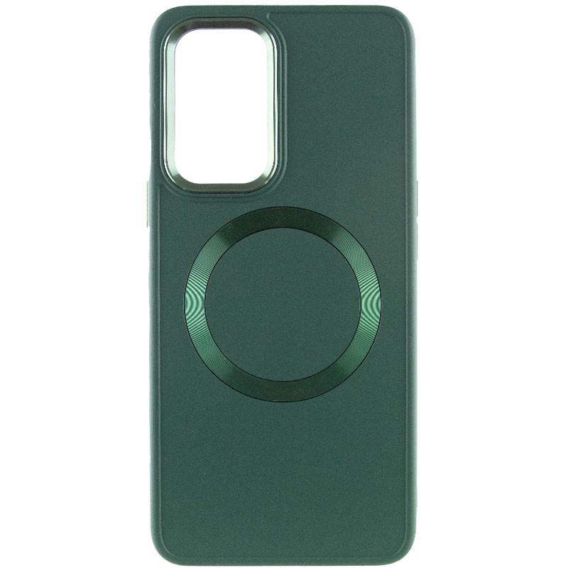 Протиударний TPU Чохол Bonbon Metal Style with MagSafe для OnePlus 9 Зелений / Army Green - фото 2