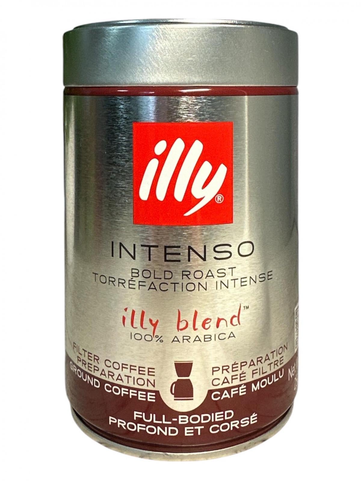 Кофе Illy Intenso Filtre 100% Arabica молотый в металлической банке 250 г (58511)
