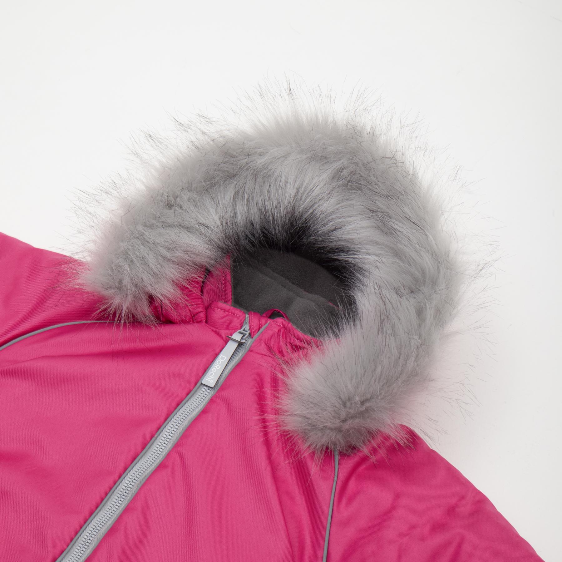 Дитячий зимовий комбінезон з капюшоном DoRechi Аполло з хутром 92-98 см Рожевий (21512) - фото 4 Дитячий зимовий комбінезон з капюшоном DoRechi Аполло з хутром 92-98 см Рожевий (21512) - фото 4