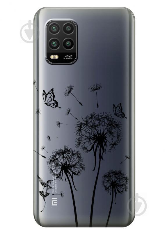 Силиконовый чехол iSwag для Xiaomi Mi 10 Lite Одуванчики (KS2296)