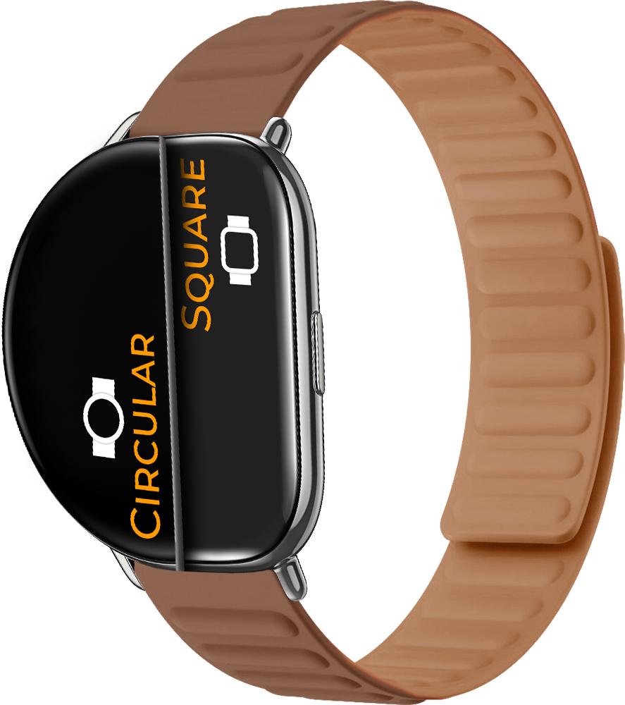 Ремінець Magneter для ZEPP E Square/Circular Brown (26633-30)