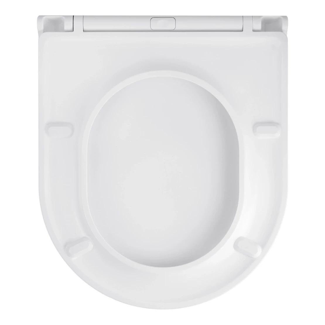 Унитаз подвесной Kroner Harz WHI493736 Rimless безобедочный с сиденьем Slim Duroplast 335х360 мм Белый (KH493736WHIR) - фото 10 Унитаз подвесной Kroner Harz WHI493736 Rimless безобедочный с сиденьем Slim Duroplast 335х360 мм Белый (KH493736WHIR) - фото 10