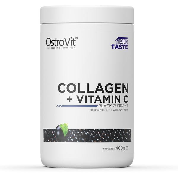 Коллаген OstroVit Collagen + Vitamin C 400 г Черная смородина