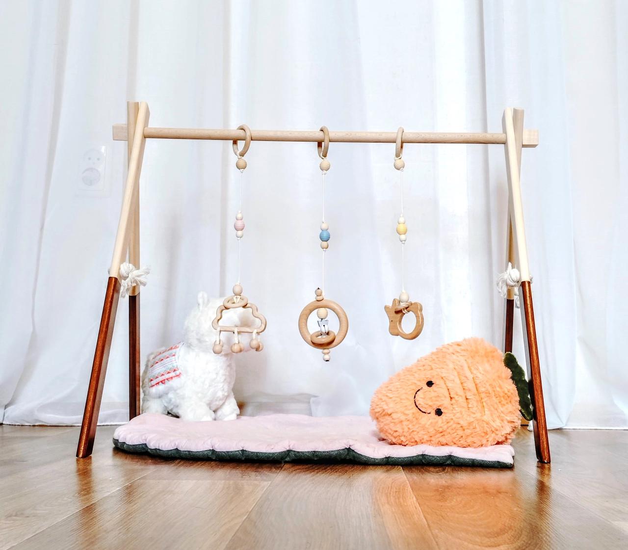 Мобіль підлоговий Baby Gym без іграшок Світло-коричневий (BWW-042)