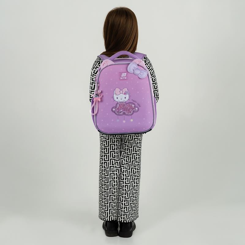 Школьный рюкзак каркасный с ортопедической спинкой KITE Education SP25-555S Hello Kitty (995379)