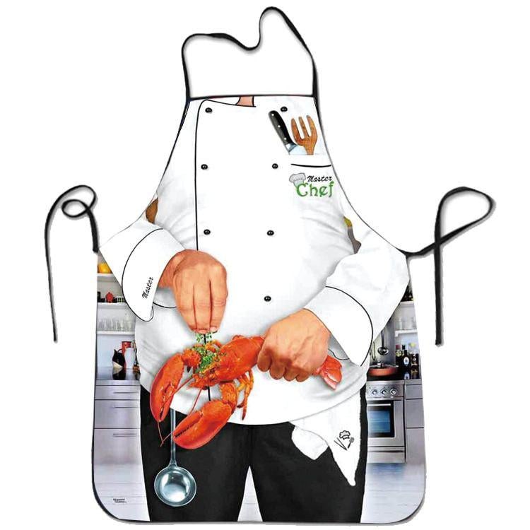 Фартук для мужчин с принтом шеф-повара 75x60 см Разноцветный (50072) Фартук для мужчин с принтом шеф-повара 75x60 см Разноцветный (50072)