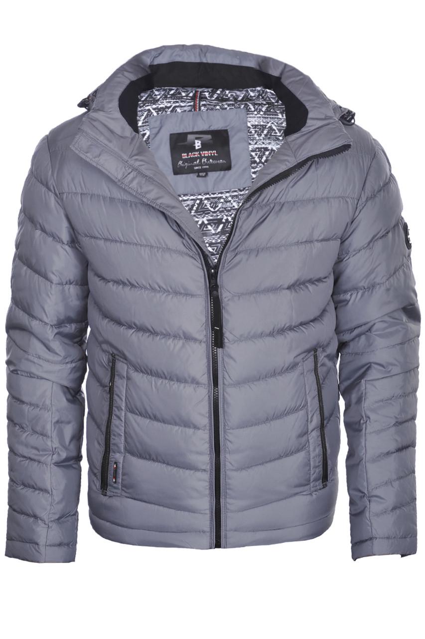 Куртка мужская еврозима Black Vinyl 24-C24-2561CQG XL Серый (24-C24-2561CQG_28_52)