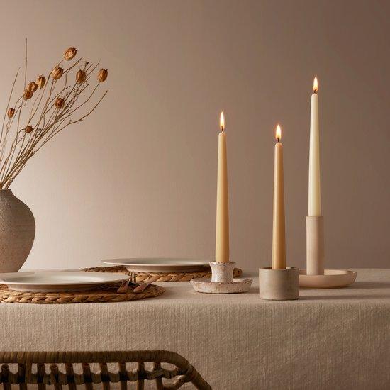 Свеча конусная столовая Bolsius 245/24 10 шт. White - фото 2