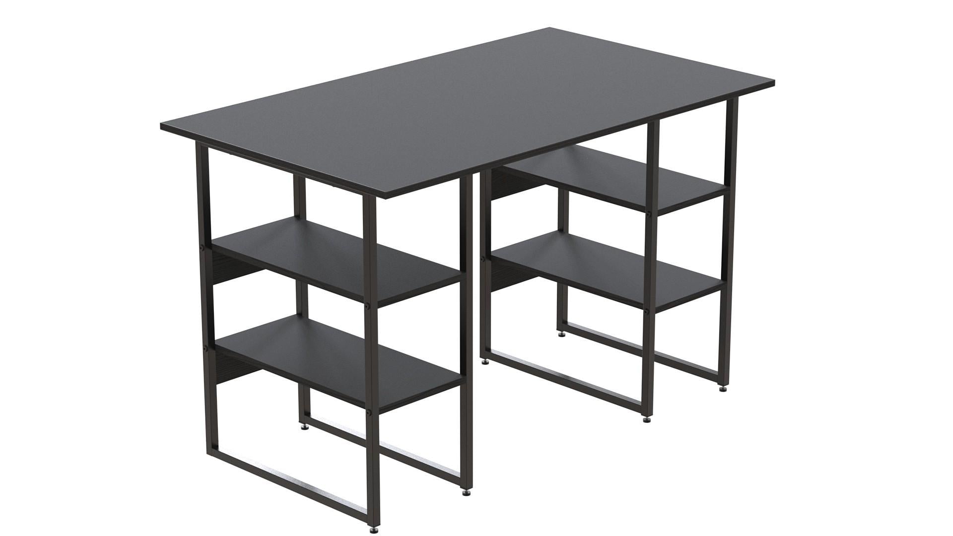Компьютерный стол Ferrum-decor Карен ДСП 32 мм 75x140x70 см Черный/Сосна Кембра (FRD-102079)