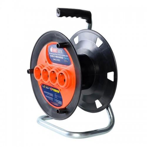 Удлинитель на катушке Horoz Electric без заземляющего кабеля катушка для удлинителя - фото 2 Удлинитель на катушке Horoz Electric без заземляющего кабеля катушка для удлинителя - фото 2