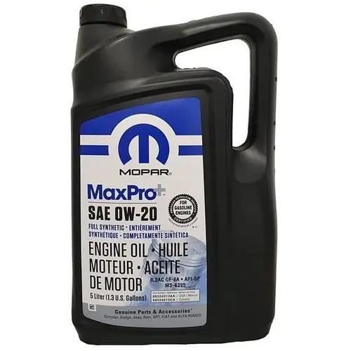 Моторное масло Mopar MaxPro 0W-20 5 л (68218951AC)