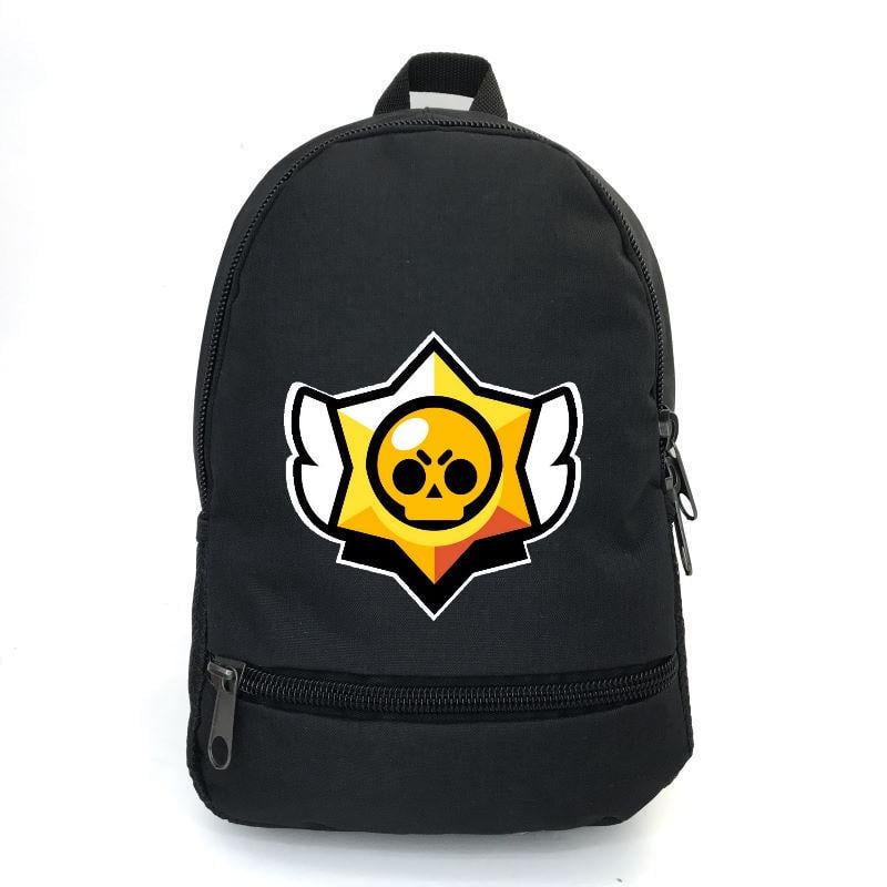 Школьный рюкзак Cappuccino Toys BIG School Bag с принтом Бравл Старс Лого BS-023 43х30х17 см 22 л Черный (1885947651)