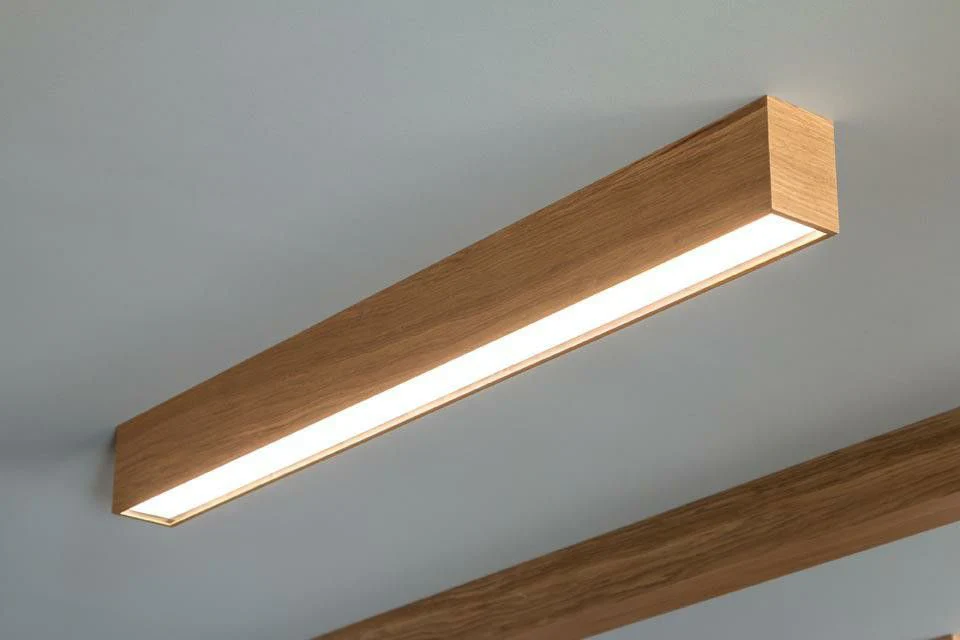 Потолочная LED-люстра подвесная LightWood Simple Duo из натурального дуба 60 Вт Светлое дерево (00000831)