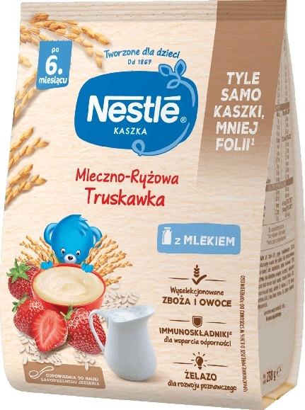Молочна рисова каша з полуницею для дітей з 6 місяців 230 г (МК-015)