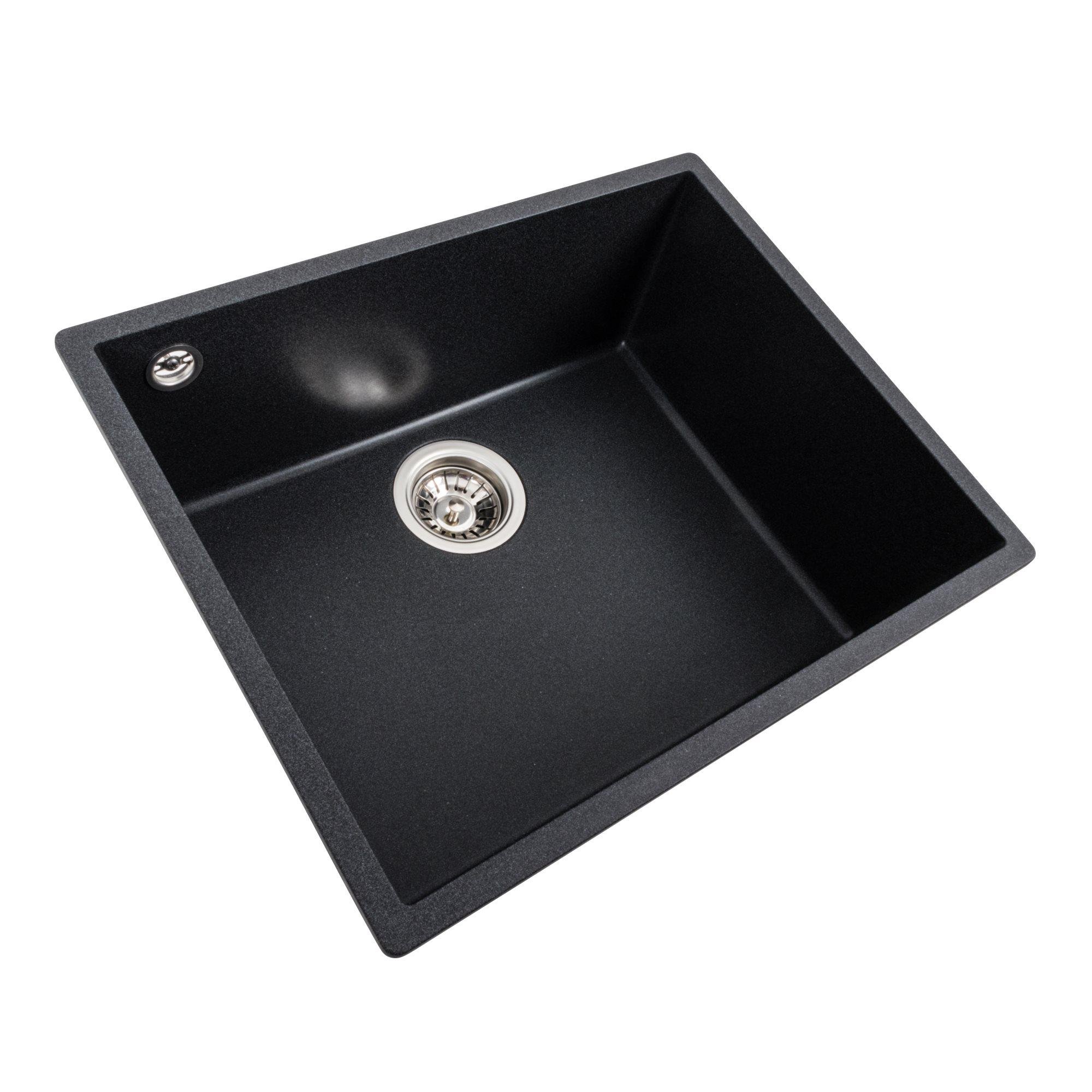 Мийка для кухні гранітна Platinum 5444 OASIS матова Карбон - фото 2 Мийка для кухні гранітна Platinum 5444 OASIS матова Карбон - фото 2