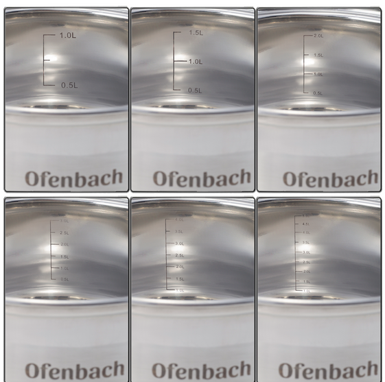 Набор кастрюль Ofenbach из нержавеющей стали 12 предметов (100001) - фото 12