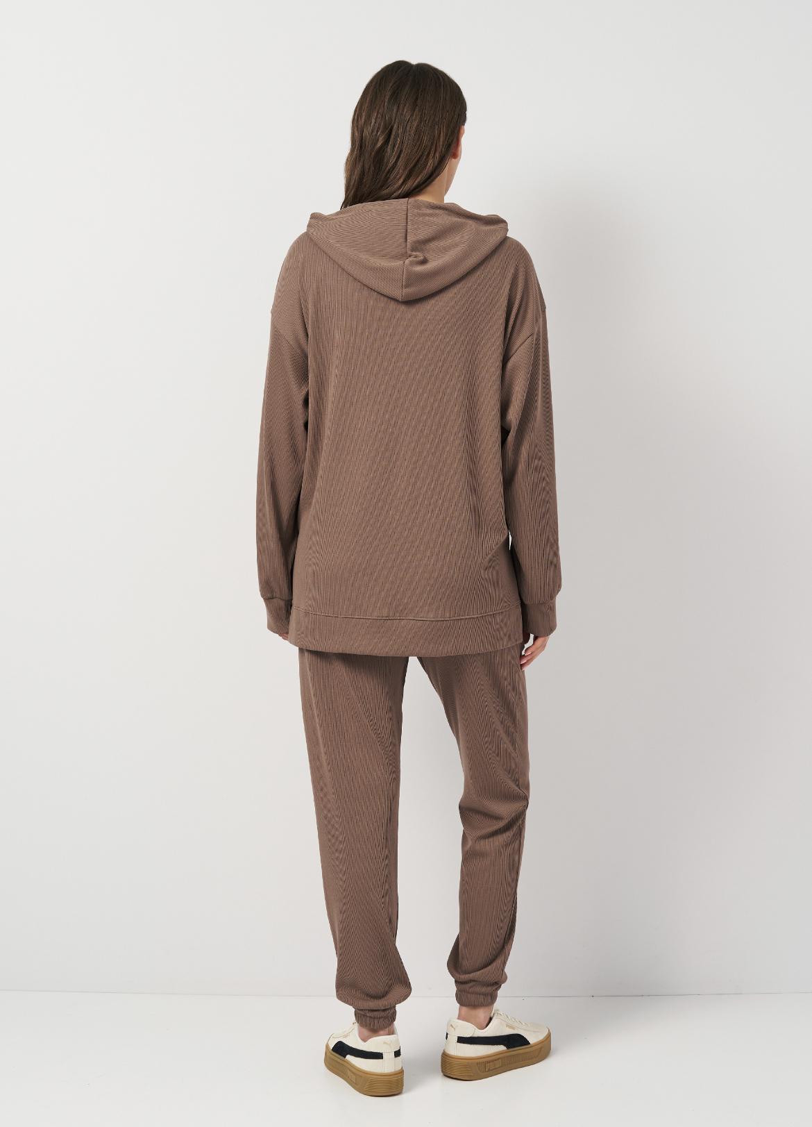 Костюм в рубчик женский Мари р. 50 Коричневый (2285640809) - фото 2 Костюм в рубчик женский Мари р. 50 Коричневый (2285640809) - фото 2