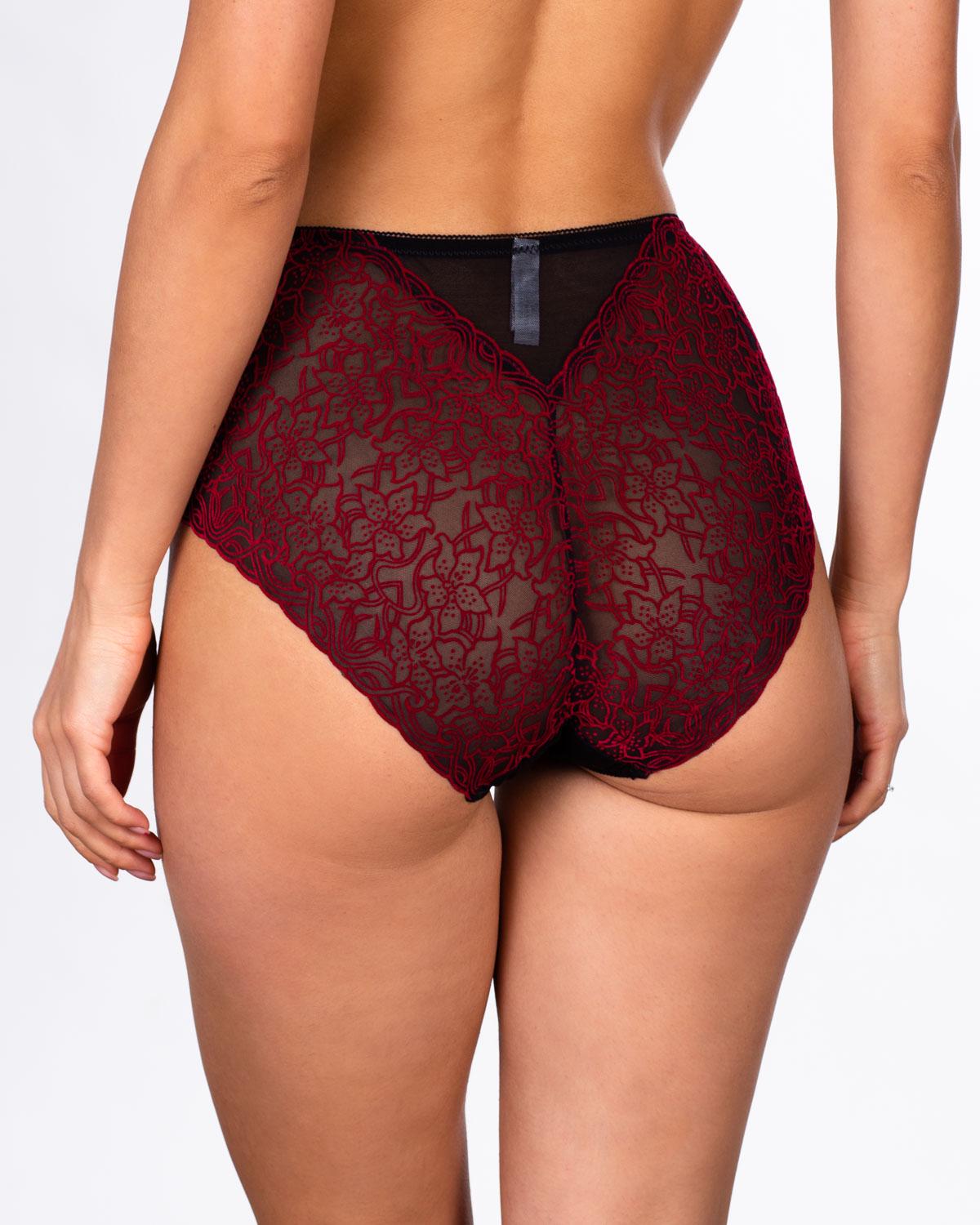 Трусики макси Lanny mode XL Черный/Красный (55910) - фото 2 Трусики макси Lanny mode XL Черный/Красный (55910) - фото 2