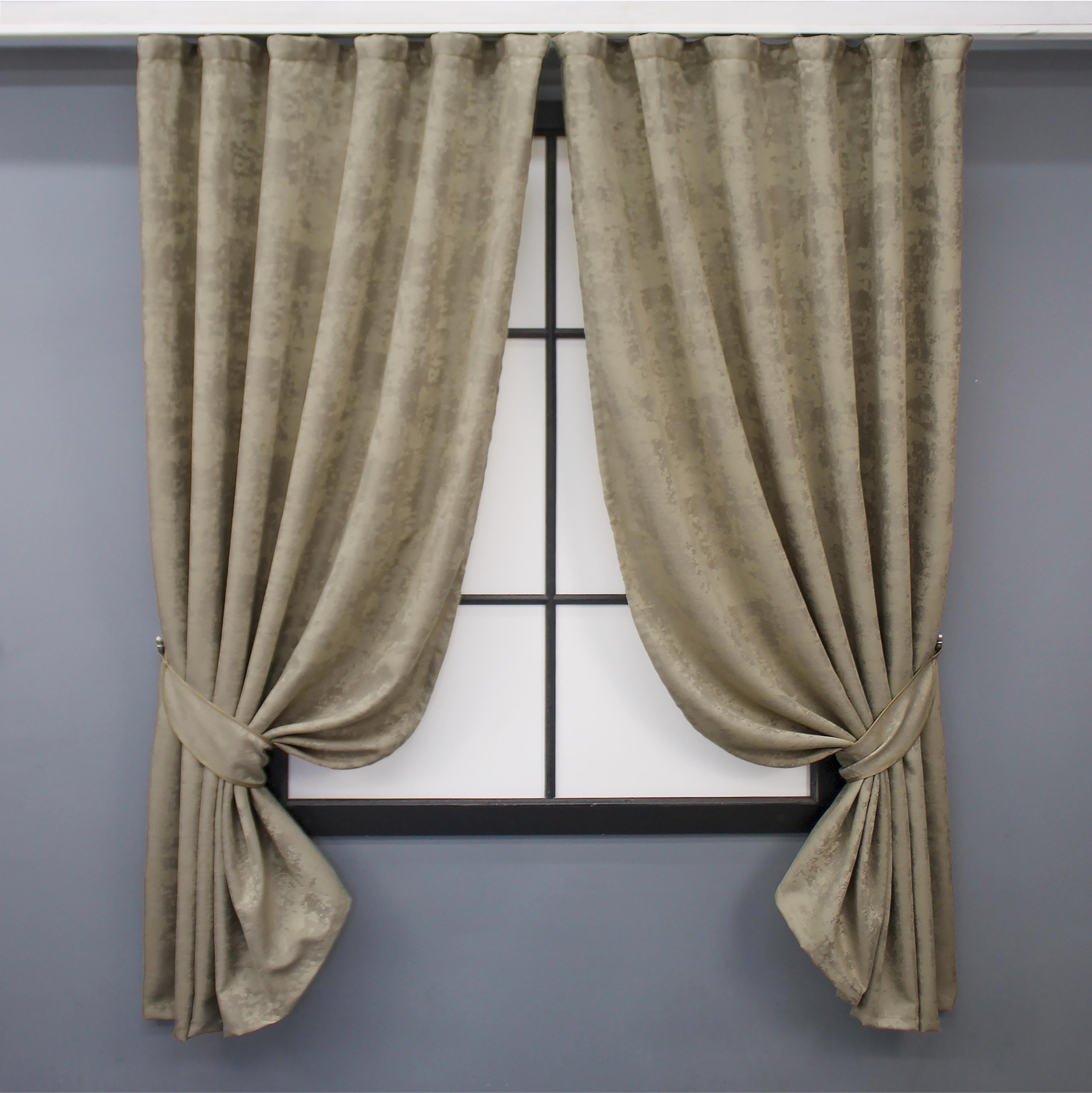 Комплект коротких штор VR-Textil Sultan №872ш жаккард 130х170 см 2 шт. Капучино(35-0302)